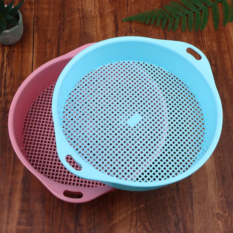 Garden Square Hole Soil Sieve Sifter Round Sifting Strainer Sand Screen Filter Compost Home Gardening Filter Soil And Stone Tool
