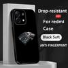 G-game of T-thrones Fashion Poster Logo Phone Case For Redmi Note 14 13 12 11 Pro Plus S 5G 14C A3 Soft Black Phone Cover