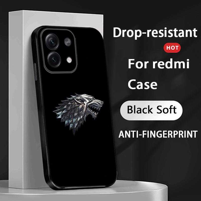 G-game of T-thrones Fashion Poster Logo Phone Case For Redmi Note 14 13 12 11 Pro Plus S 5G 14C A3 Soft Black Phone Cover