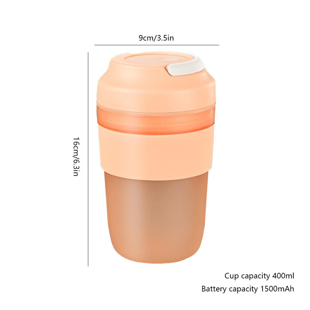 

Багатофункціональна домашня міні-чашка для соку, акумуляторна USB, 400 мл рожевий