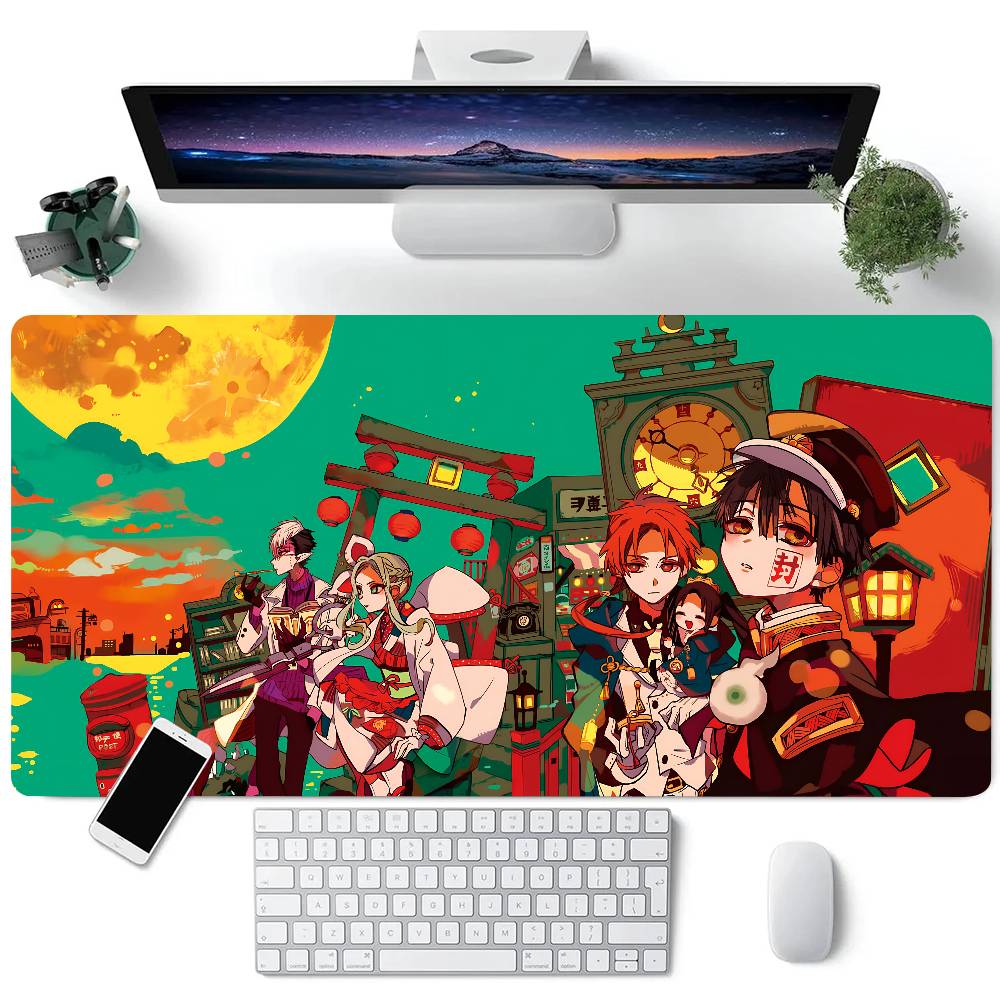 

Anime Toilet-Bound Hanako-kun Mouse Pad Large Gaming Keyboard Mat LockEdge Rubber Computer Office Accessories LE600x300x2mm