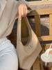 Soft pitot bag women 2025 retro simple fashion shoulder dumpling bag niche design large capacity