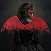 Demon Costume Accessory Adults Devil Cosplay Masque Halloween Demon Wings Prop for Masquerade Party Cosplay