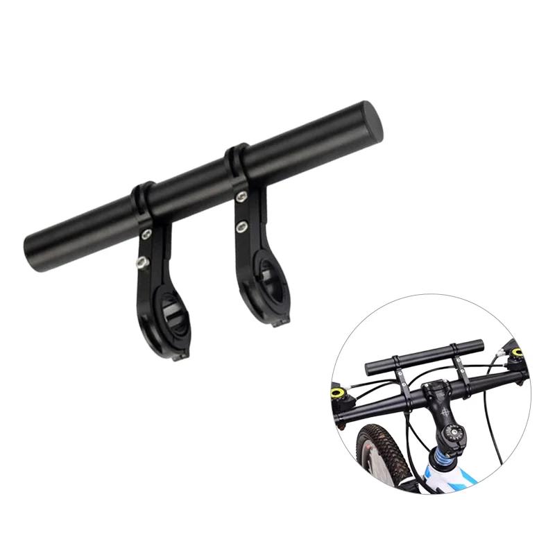 Supporto Estensione Manubrio Doppia Staffa per Bicicletta Porta Specchietto Clacson Luce Adattatore Riser Estensione per Bici Scooter