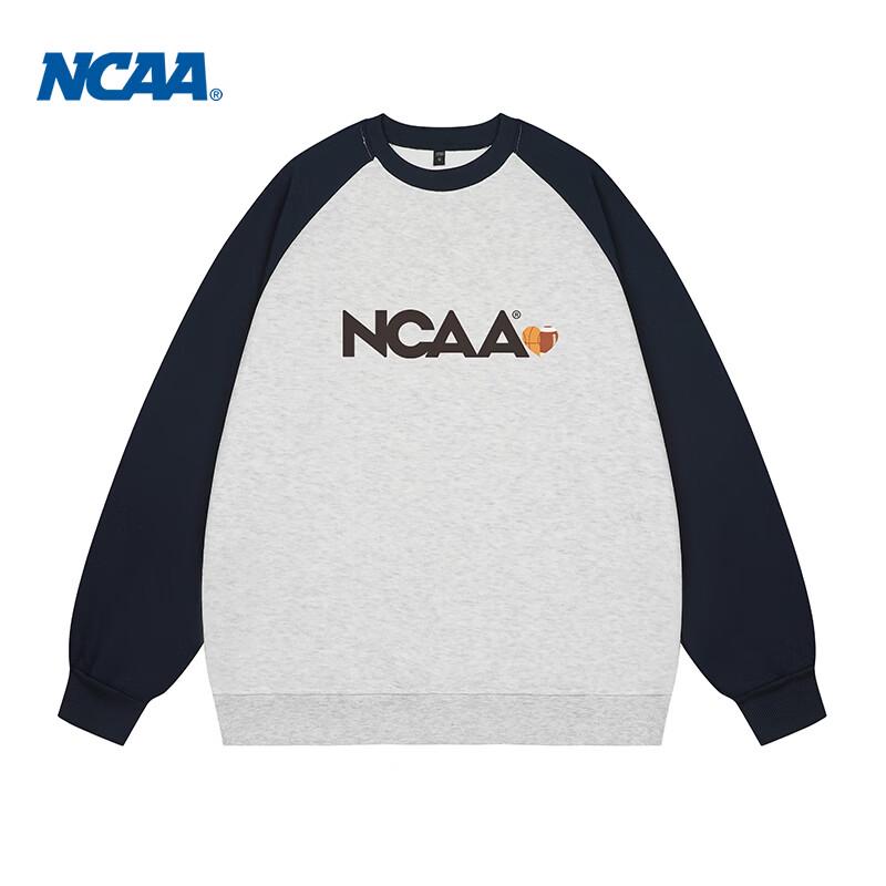 Винтажный мужской свитшот NCAA с цветными блоками M