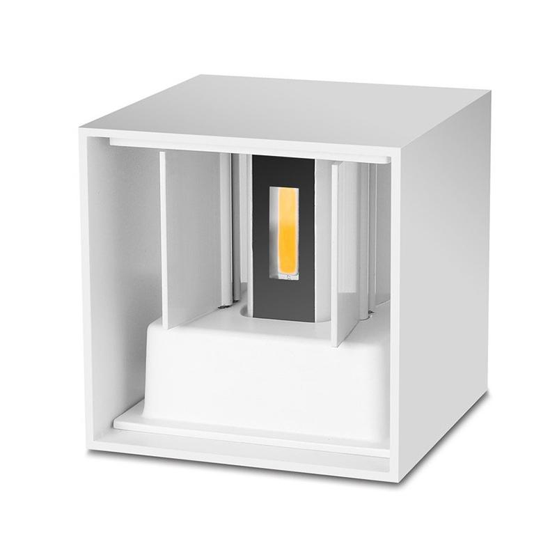 

Уличный настенный светильник, современный минималистский светильник с верхним и нижним освещением, уличный двухламповый водонепроницаемый настенный светильник для двора, крыльцо, бра 6 Вт 12 Вт Cold light