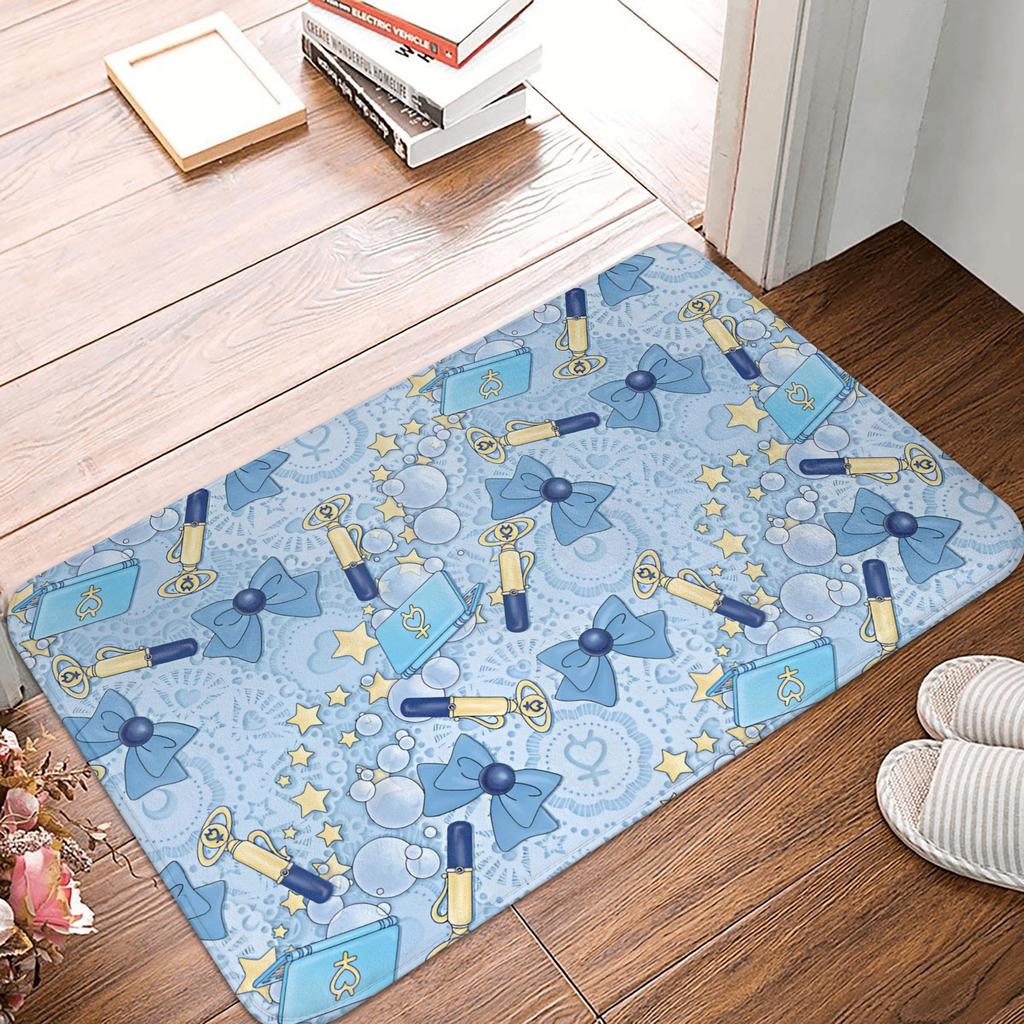 Anime Sailors Moons Doormat Anti-Slip Entrance Bathroom Kitchen Floor Door Mat Garage Rug Carpet Footpad