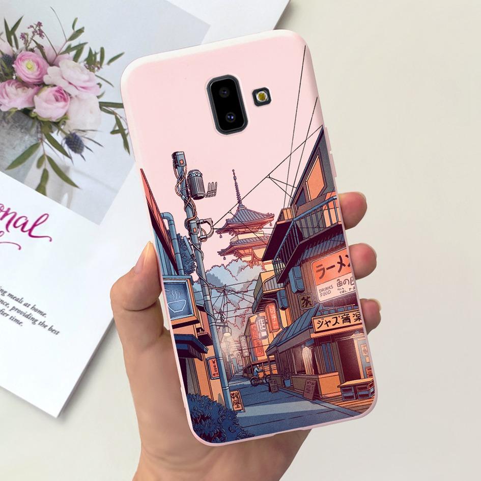 For Samsung Galaxy J4 J6 Plus 2018 Case Popular Flower Soft Silicone Phone Back Cover For Samsung J6Plus J4Plus J610F J415F Capa