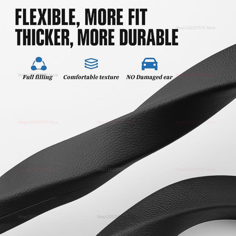 2Pcs Car Seat Gap Filler Organizer Waterproof PU Universal Stopper Strip Seat Storage Protector Anti-leak Car Accessory