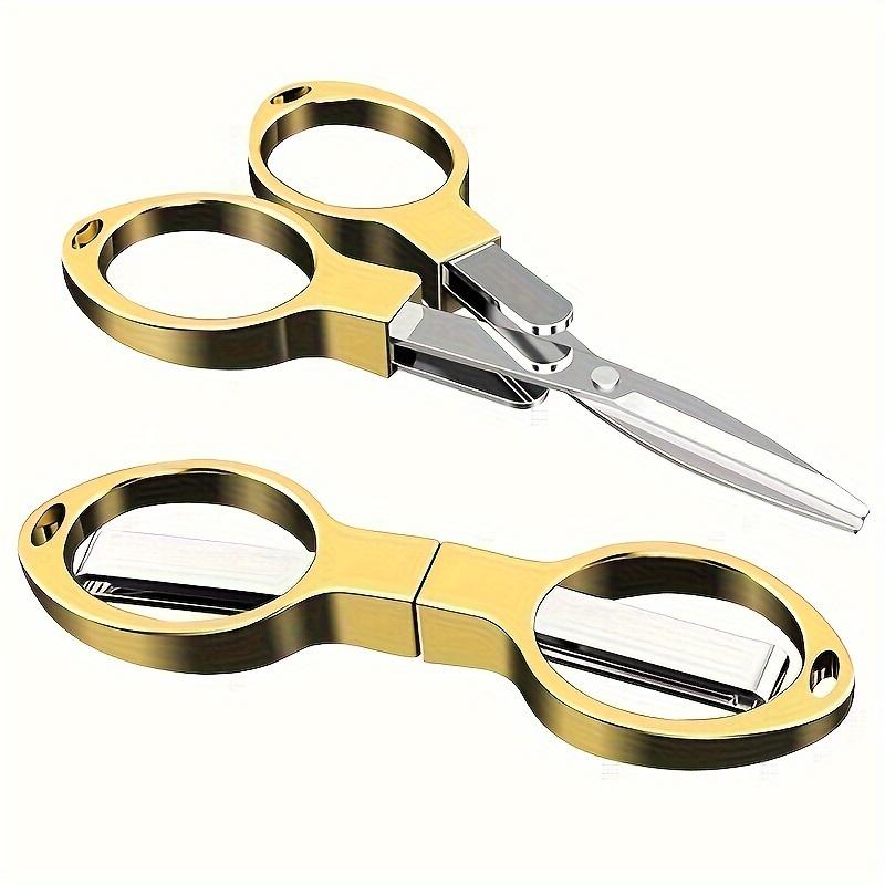 Retractable Durable and Portable Travel Outdoor Daily Needs Versatile Stainless Steel Folding Scissors