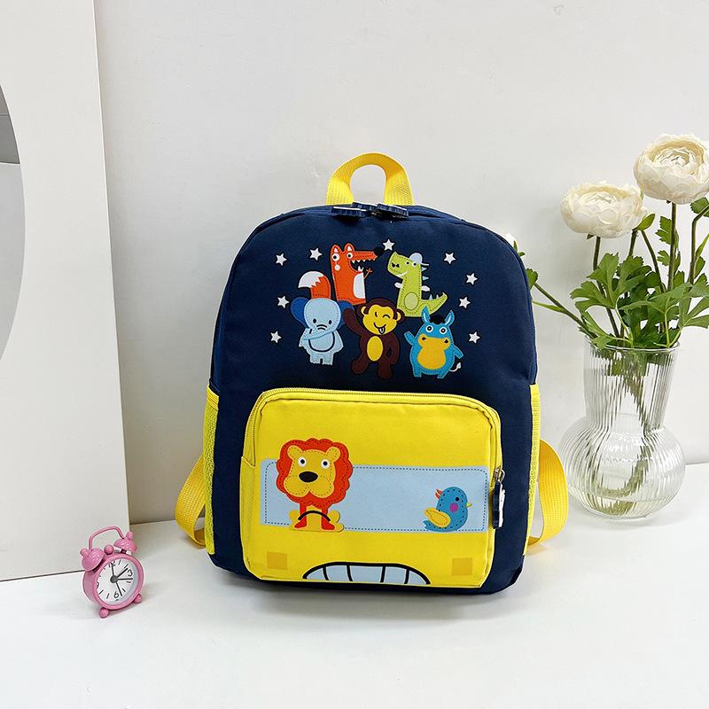 

Children s schoolbag kindergarten 3-6 years old boy and girl baby cartoon backpack cute fashion burden reduction ridge backpack жовтий