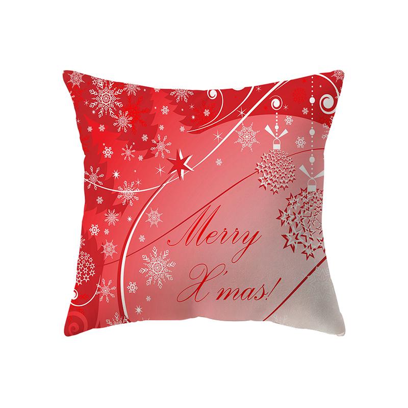 Рождественская тема милый принт с принтом лося наволочка для дома гостиной украшение для дивана квадратная полиэстеровая подушка наволочка 40X40CM 544₽