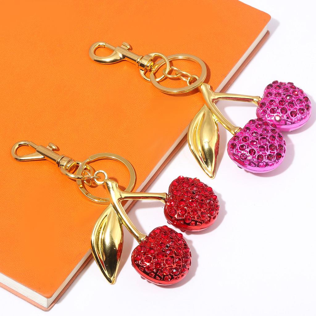 Tree Resin Cherry Keychain For Women Gifts With Creative Car Decorals And Fashion Style