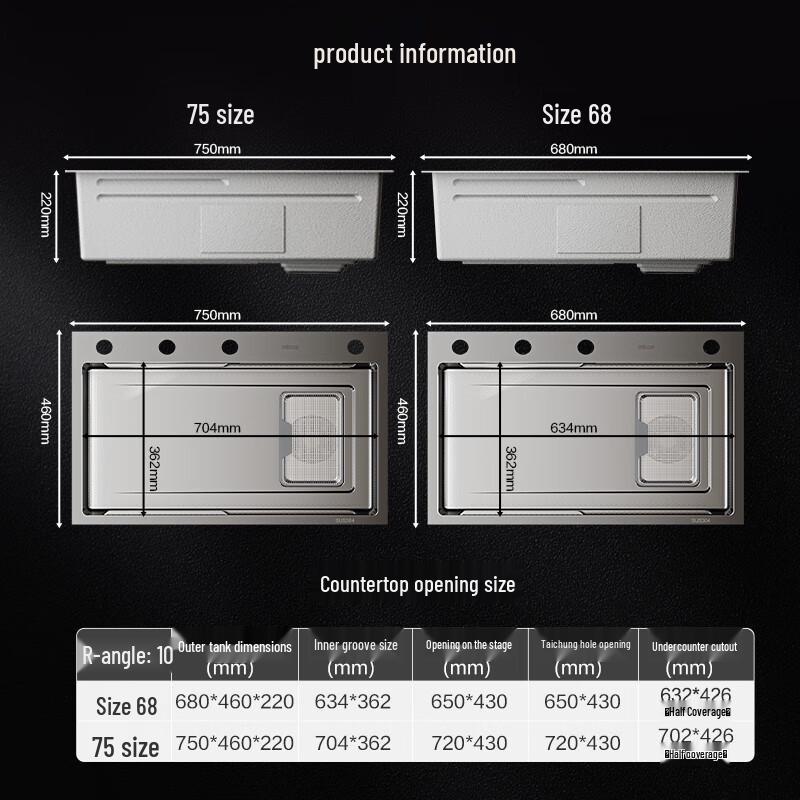 Midea Handmade Single Bowl Kitchen Sink