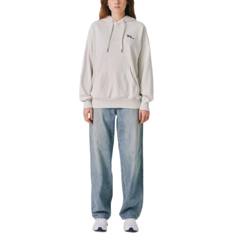 FILA Sweatshirts Unisex Gray Hooded Moderate Regular FS2POE3106X-SGE