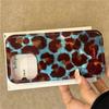 Simple Fashion Smudge Leopard Print Phone Case For iPhone 17 16 15 Pro Max 14 13 12 11 Xr XsMax Mini Air 78 Plus Y2K Laser Paper