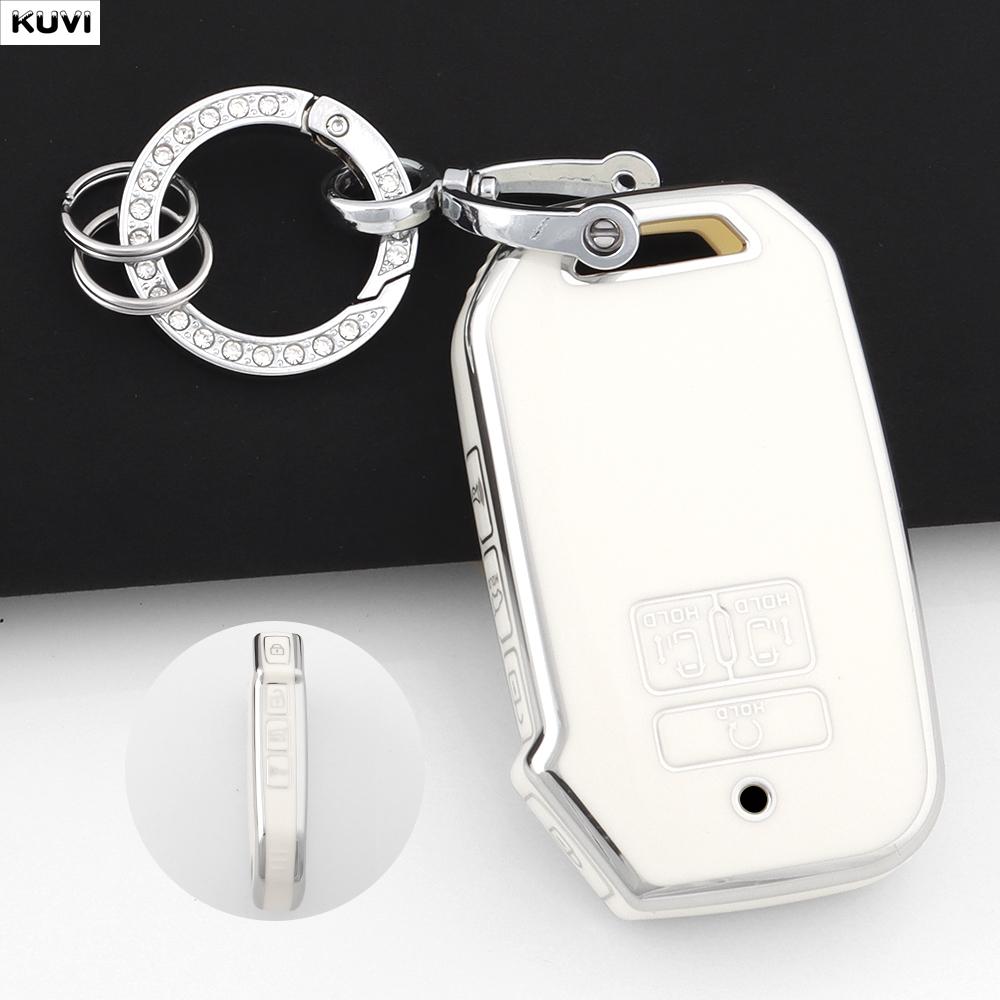 Tpu Car Remote Smart Key Case Cover For Kia Carnival Sedona Carnival Ka4 Ex Sx Lx Fiesta Keyless Fob Accessories