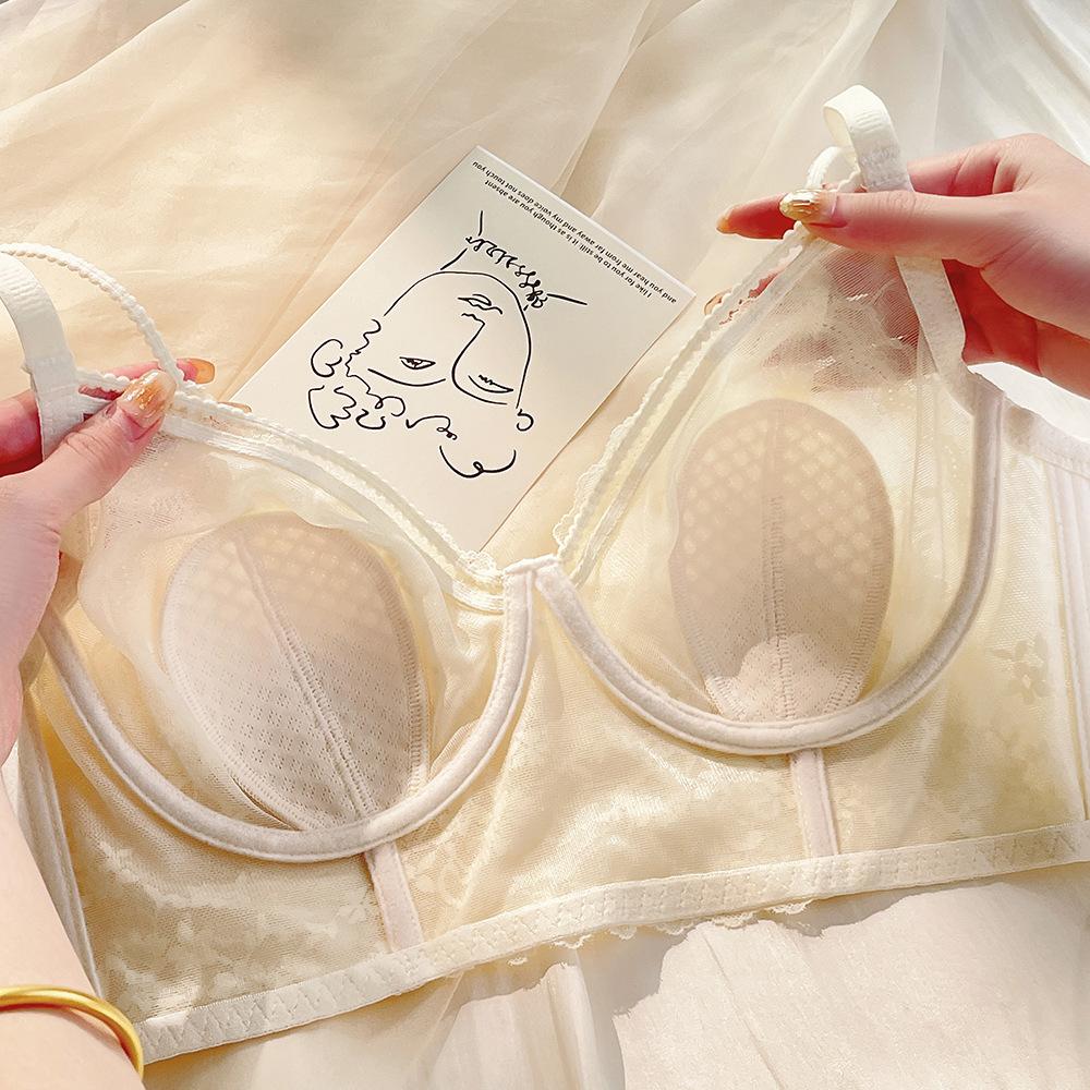 Underwear Women's Summer Thin Bra Breathable Bra Gathers Up Breasts Anti Sagging Chest