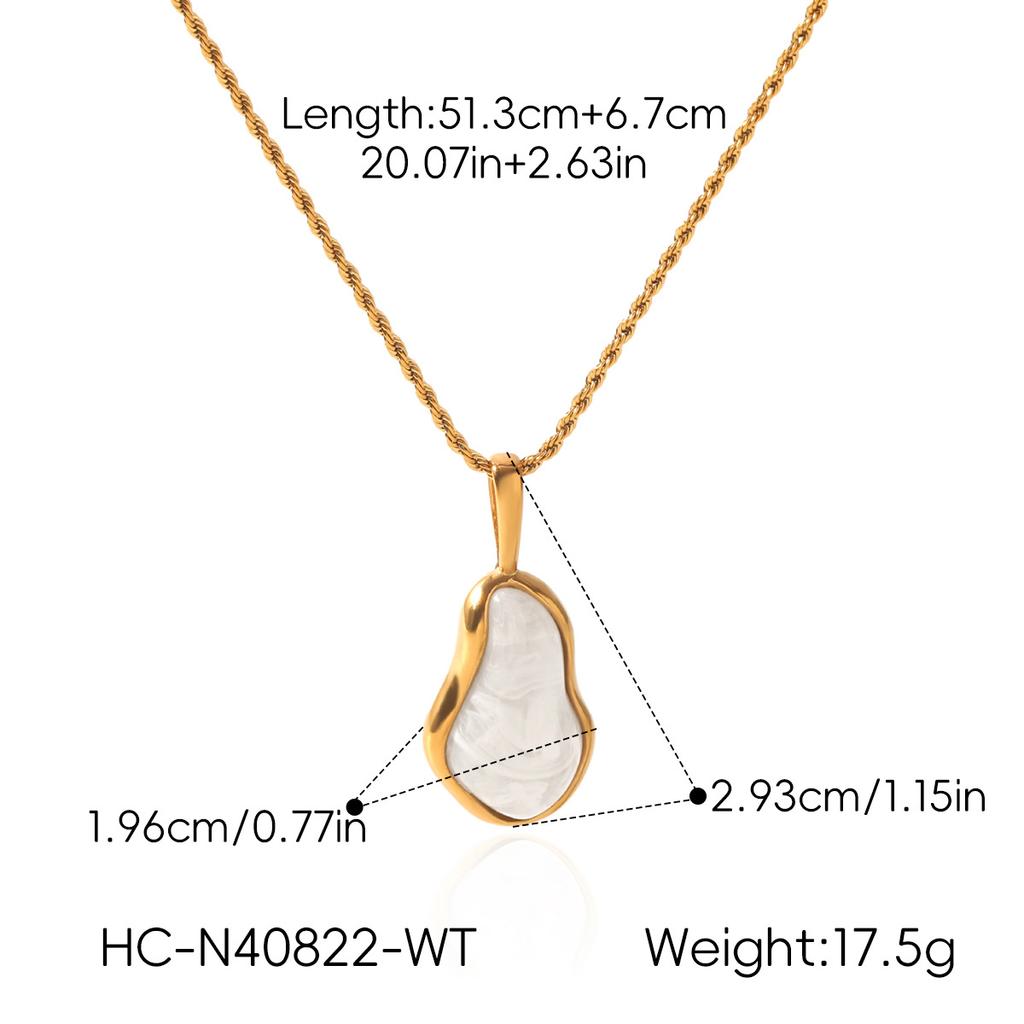 Phoenix Trend Light Luxury Neck Jewelry 18K Gold Plated Faux Baroque Pearl Style Pendant Necklace