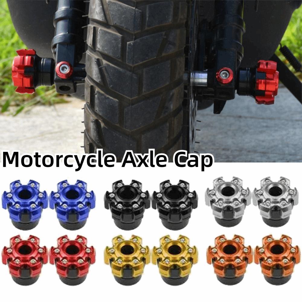 Shock Absorbing Motorcycle Axle Cap Universal Fit Motorcycle Anti-fall Block  Rear Fork