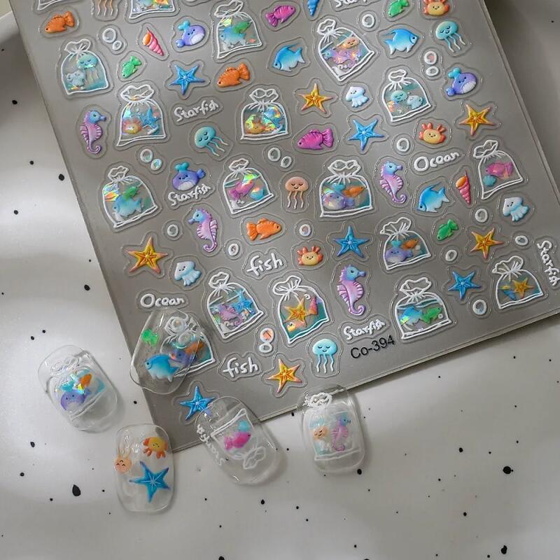 Goldfish Sea Self Nail Sticker Nail Sticker Hand Decoration Gift