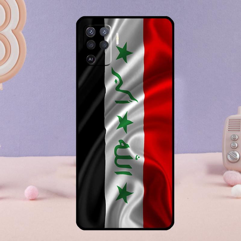 Iraqi Flag Phone Case For Oppo A78 A98 A80 A40 A60 A18 A38 A58 A15 A17 A77 A74 A94 A54 A57S A16 A76 A96