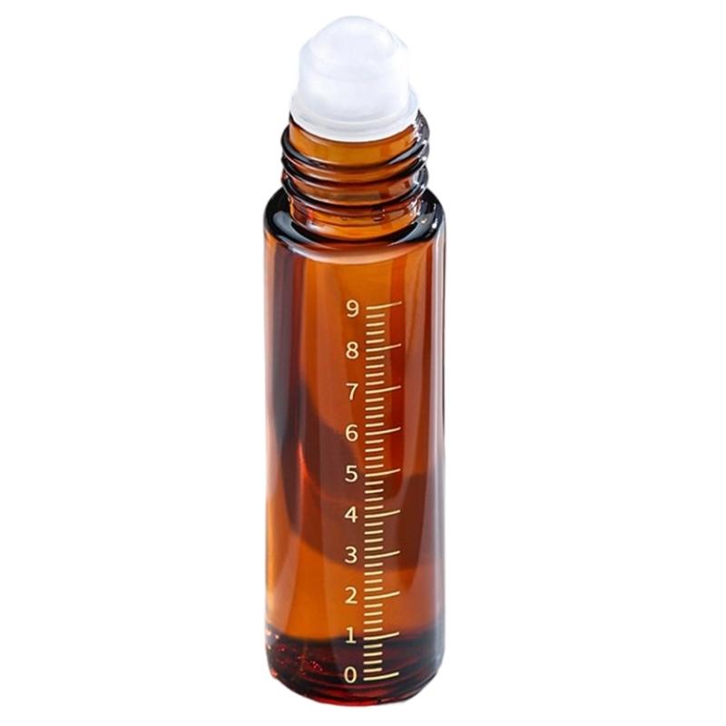 Essential Oil Roller Bottles 10ml Dropper Bottles Amber Glass Roller Bottles with Caps for Travel Glass Roll on Bottles