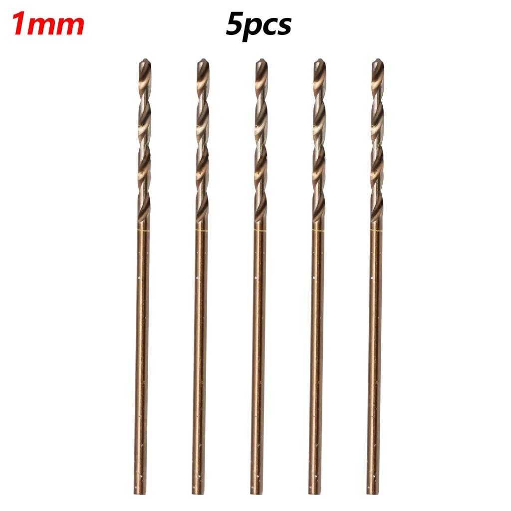 5//6/10pcs HSS M35 Cobalt Drill Bit 1mm 1.5mm 2mm 3mm 4mm 5mm For Stainless Steel High Speed Auger Drill Press Power Tool Parts