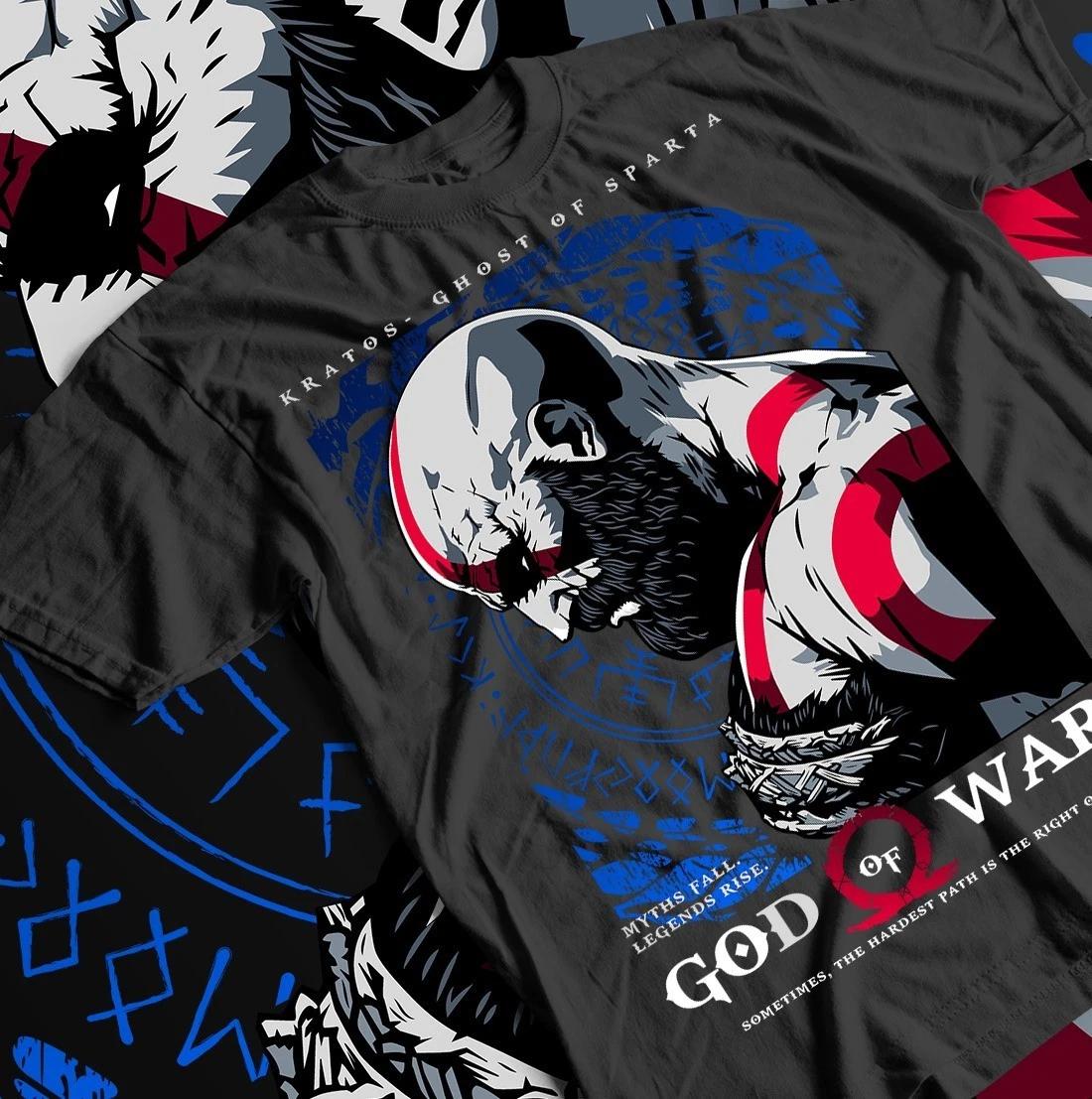 God of war shirt Kratos T-shirt Ghost of Sparta Gift Unisex Shirt All Size 3XL