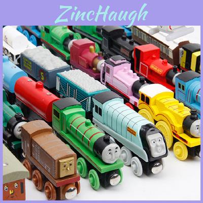 Colorful Wooden Magnetic Train Set For Kids With Interactive Push-pull Features
