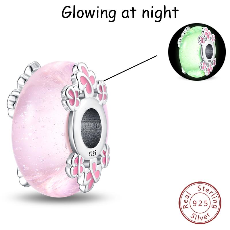 

100% Медь Цветок Морская Звезда Звездное Небо Вишня Светящиеся Милые Подвески Бусины 3 мм Сделай сам Изысканные Ювелирные Изделия Подарки