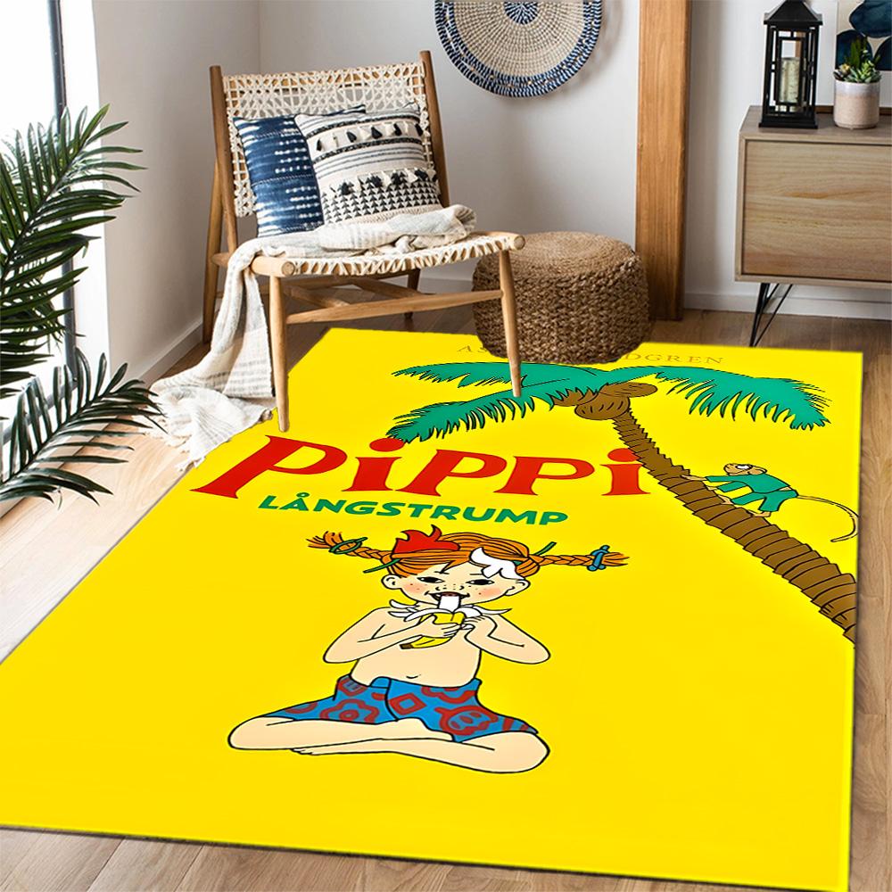 Girl Near House. Floor Rug Office Rug Perfect for Living Rooms Dining Room Bedrooms Study room Antislip Carpet Decorate Offices