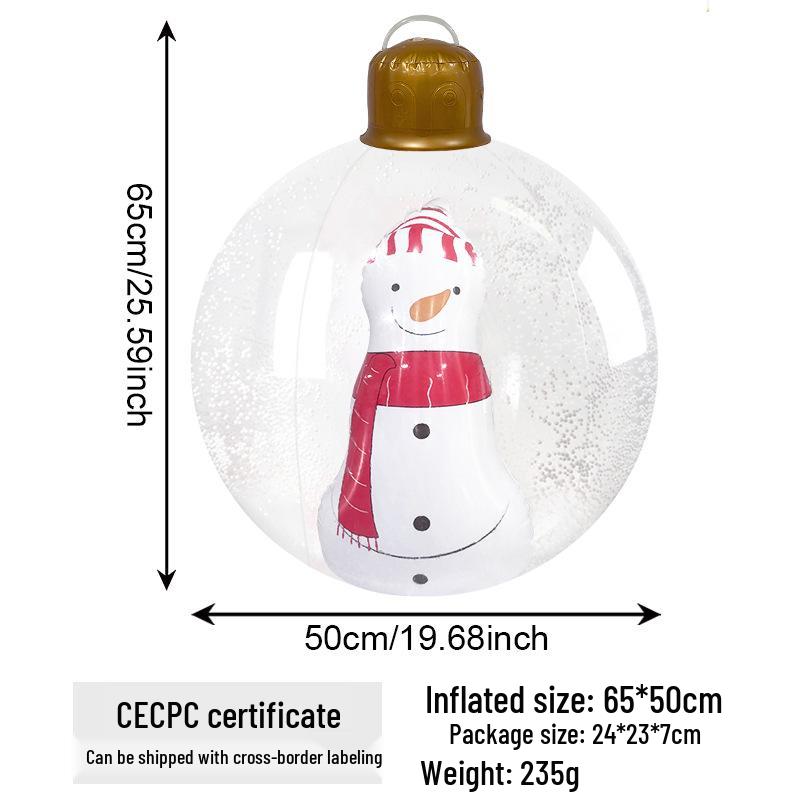 Weihnachts-Aufblasball-Außendekoration für Partys und Innenhöfe