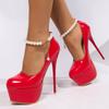 Fashion 35-45 Large Size Women's Fashion High Heel New Platforms 16cm High Heel Women's Sexy Pole Dance Party Heels Single Shoes Tacones