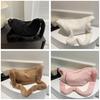 Adorable Plush Tote Bag For Women Soft And Chic In Black White Khaki Pink