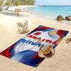 Asciugamano da Spiaggia con Stampa Calcio Croazia Asciugatura Rapida Super Assorbente Morbido Asciugamano da Bagno per Nuoto Spiaggia Viaggio Souvenir Regalo per Fan