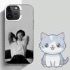 Kpop J-JungkookS Phone Case For iPhone 16,15,14,13,12,11,Mini,Pro,SE,MAX White Matte Shockproof Cover