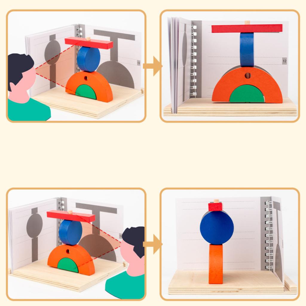 3D Spatial Building , Three Dimensional Projection, And Logical Thinking Training, Math Puzzle Toys