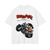 Unisexs Tshirt Japanese Anime Dragon Ball Print Tshirt Harley Cooku Cotton Tshirt Pop Street Style Shortsleeved Top White