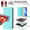 Suitable for Samsung S25/24 phone case, RFID anti-theft, card slot, strong magnetic attraction, flip cover leather case
