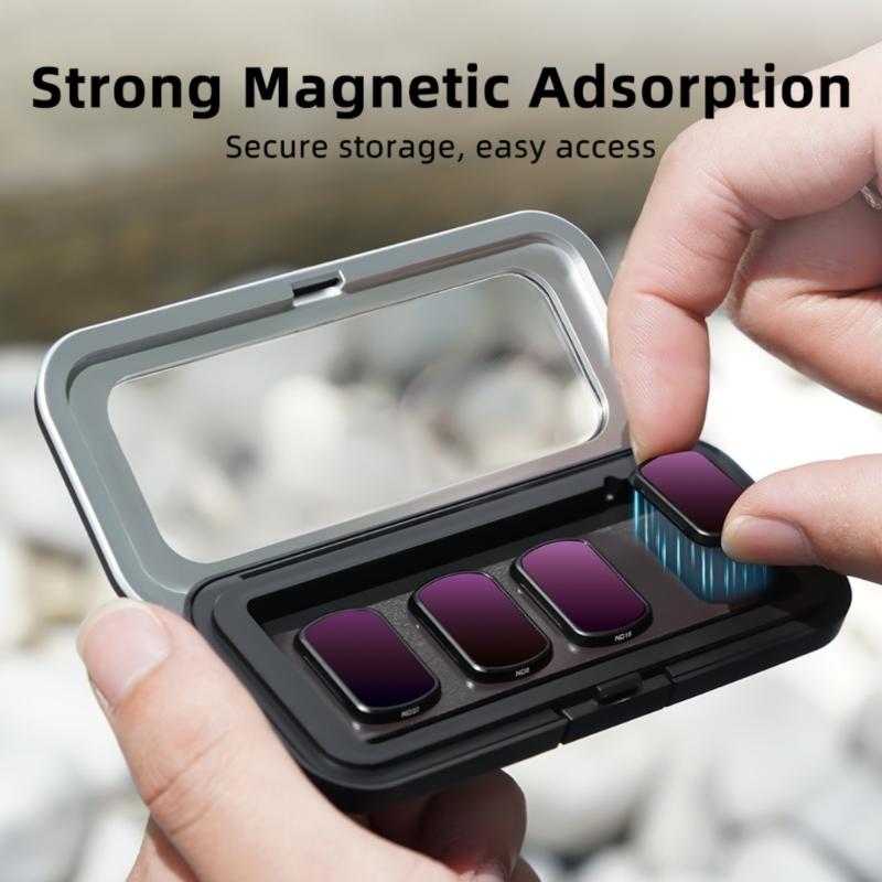 Magnetic Lens Filter Storage Case Protective Organizers for Pocket 3 Camera Accessories