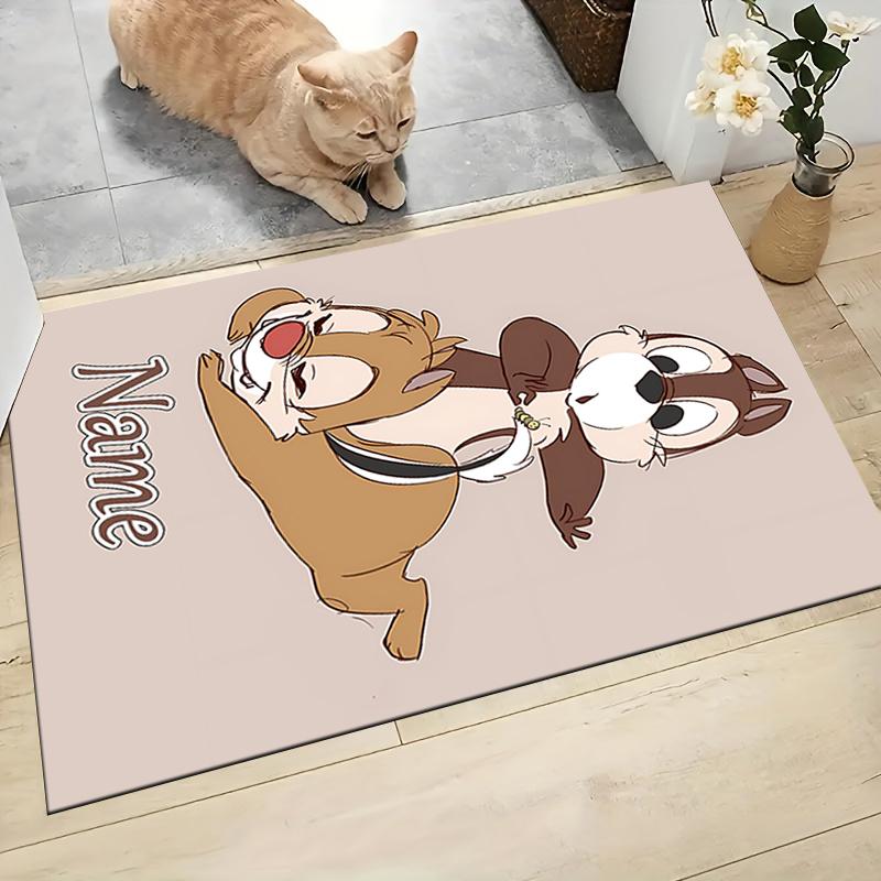 Custom Name Chip 'n' Dale Adventure Carpet Rug Customizable Soft Washable Anti-Slip Home Living Room Sofa Mats Personalized Rug. 0909390