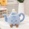 Cartoon Fun Hot-selling Baguette & Cinnamon Roll Plush Pendant, Teapot Coffee Cup Plush Doll Toy, Home Decoration Kids Gift