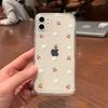 Cute Cartoon Cherry Pattern Transparent TPU Phone Case For Xiaomi Mi 15T Pro POCO X7 Pro F7 X6 X5 M3 X3 NFC M4 F5 11 Lite 5G NE