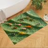 Koi-Fische und Kirschblüten Rutschfester Heimteppich Design für Wohnzimmer Schlafzimmer Büro Dekor Geschenk mit Lebendigem Muster und Bequem