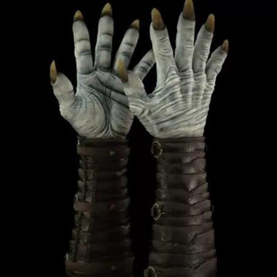 Halloween Night King Headgear Game of Thrones cos White Night King gloves from the series "The Witcher," used as props in horror movies and haunted