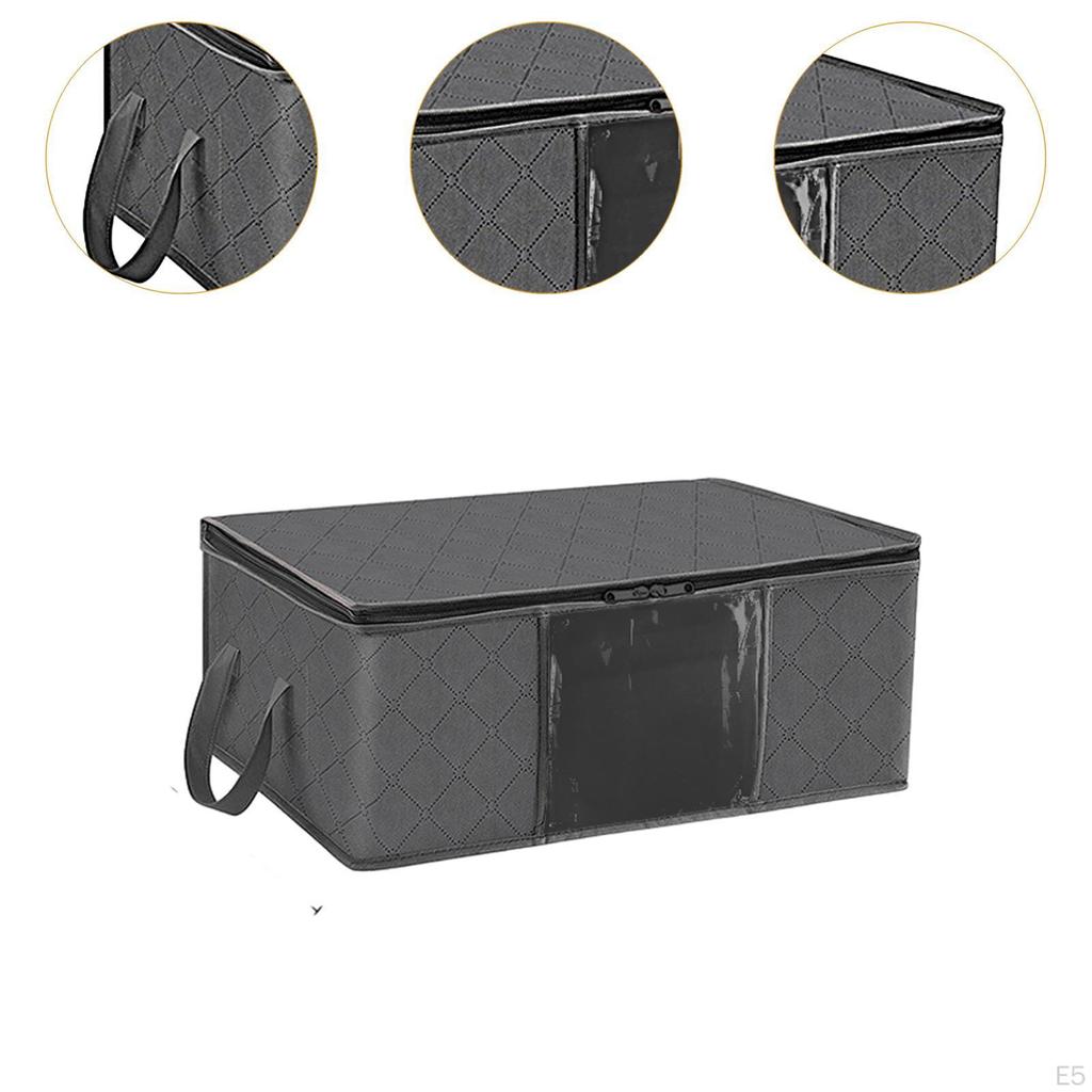 6er-Pack Kleideraufbewahrungstaschen, Deckenaufbewahrungstaschen mit Griffen, Faltbare Behälter,