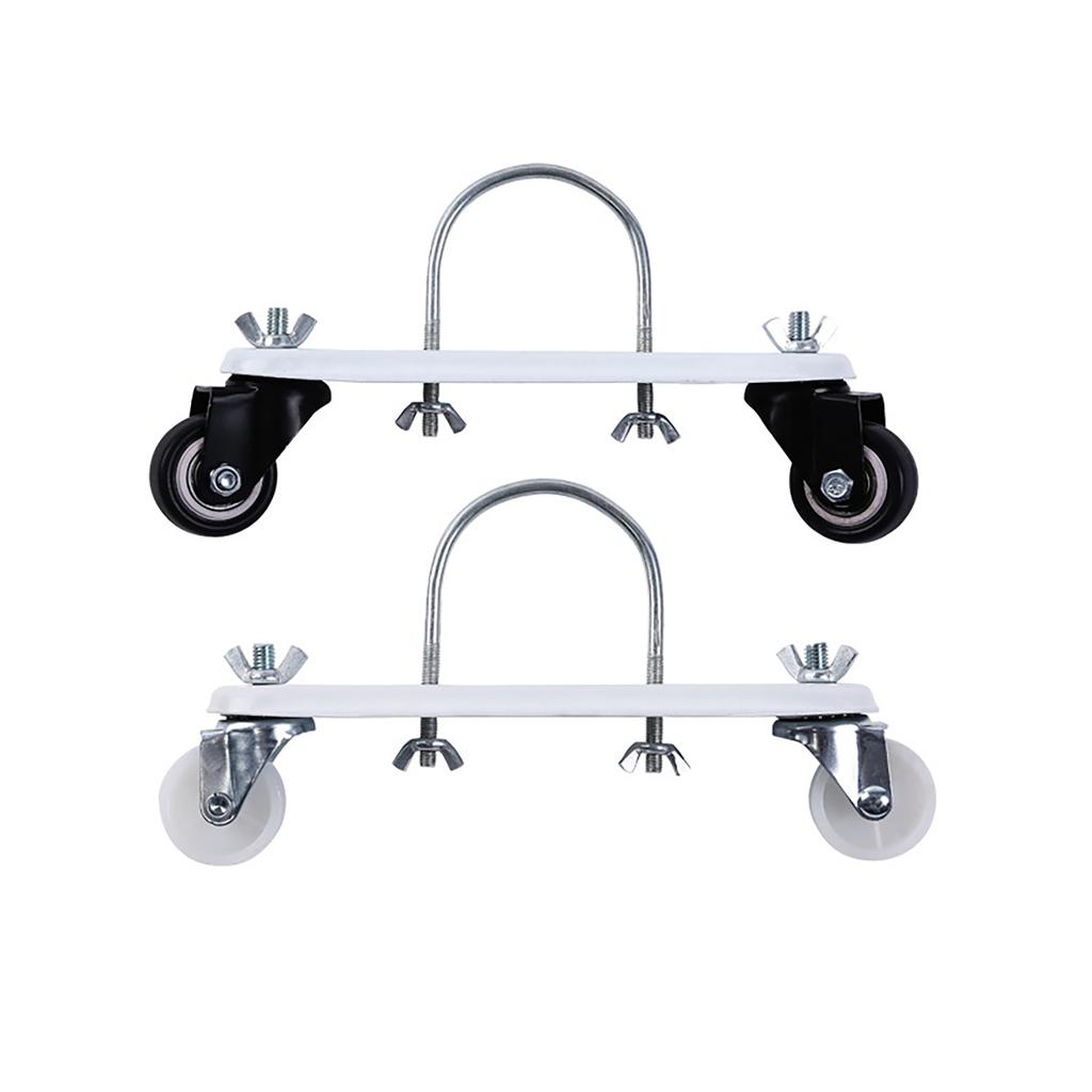 2 buc. Suport cu roți pentru calorifer cu ulei, Roți din oțel carbon, Roți pivotante la 360 de grade pentru calorifer electric