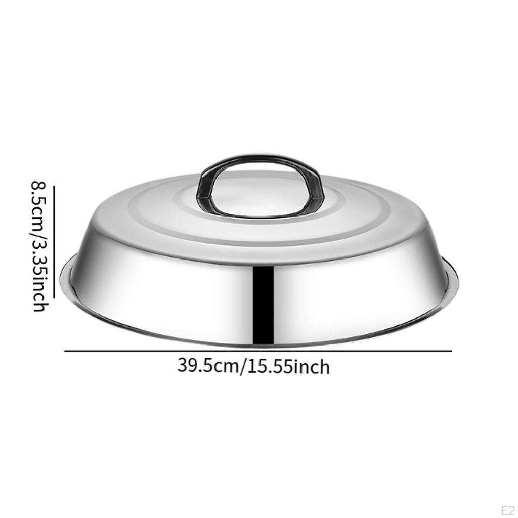 Basting Cover Burger Cooking Pot Lid Cheese Melting Dome for Kitchen BBQ Griddle