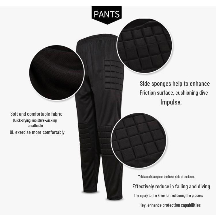 Goalkeeper Long Sleeve Padded Jersey Set - Anti-Fall, Anti-Collision Football Uniform